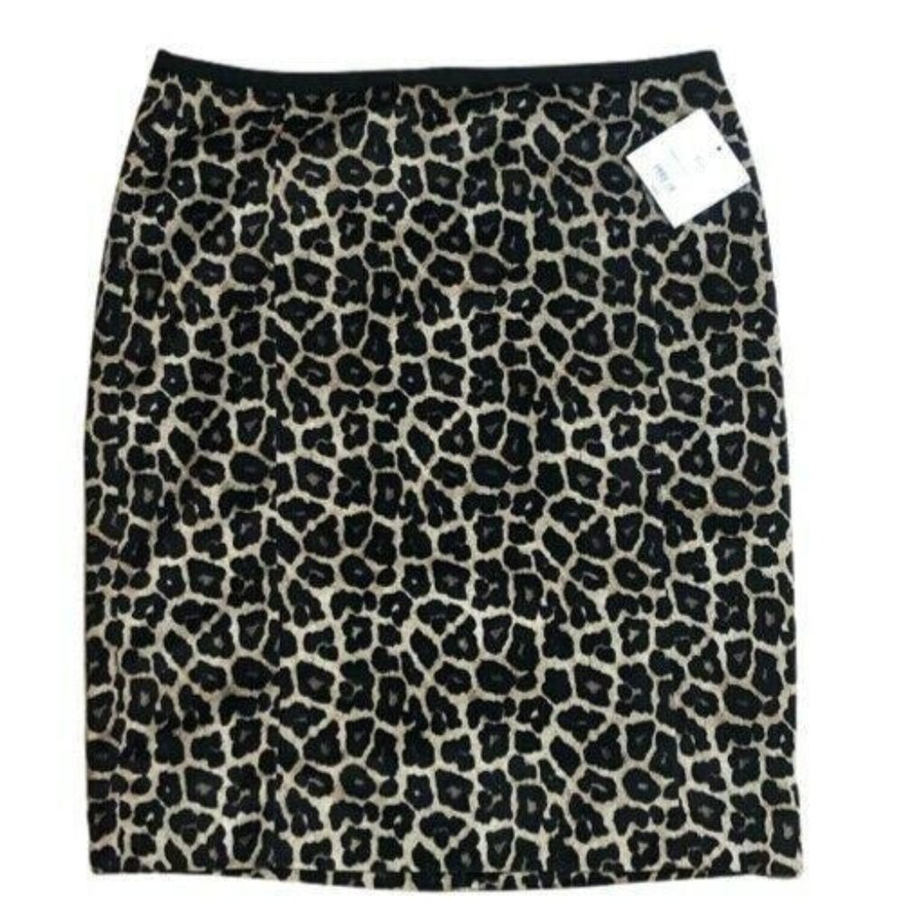 Liz Claiborne Paisley Expressions Leopard skirt